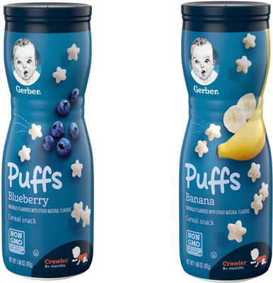 

Gerber Blueberry Puff 42g + Banana Puff 42 g Cereal(84 g, Pack of 2, 1)