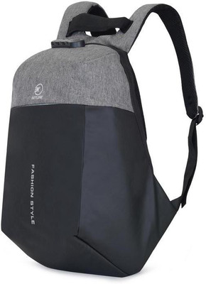 

keyline Anti-Theft Secured Lock Laptop Backpack with USB Charging Port Tech Bag 2.5 L Backpack(Black, Grey), White