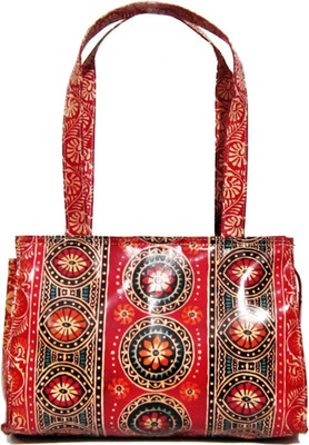 

SNB Handicrafts Samir_Katha Handicraft Bags Genuine Leather Waterproof Multipurpose Bag(Red, 7 L)