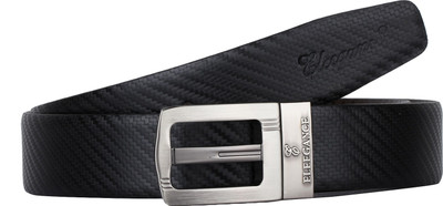 ELEEGANCE Men Black Genuine Leather Belt