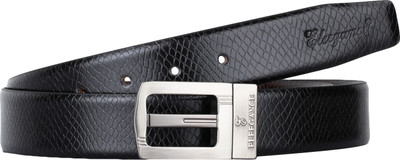 

ELEEGANCE Men Black Genuine Leather Belt
