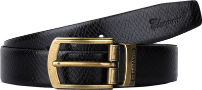 

ELEEGANCE Men Black, Brown Genuine Leather Belt