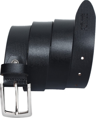 

Pontos Men Formal Black Genuine Leather Belt