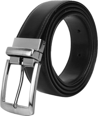 

COOVS Men Formal, Casual Black Artificial Leather Reversible Belt