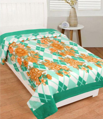 

Z Decor Printed  Coral Blanket(Microfiber, Multicolor