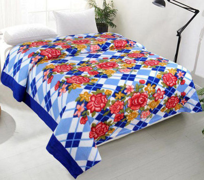 

Z Decor Printed  Coral Blanket(Microfiber, Multicolor