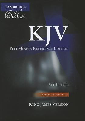 KJV Pitt Minion Reference Bible, Black Goatskin Leather, Red-letter Text, KJ446:XR(English, Leather / fine binding, unknown)