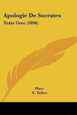 Apologie De Socrates(English, Paperback, Plato)
