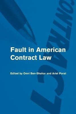 Fault in American Contract Law(English, Paperback, unknown)