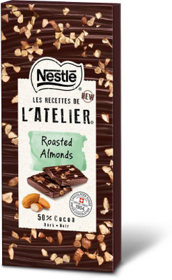 

Nestle Les Recettes de l'Atelier Roasted Almonds 50% Bars(115 g)