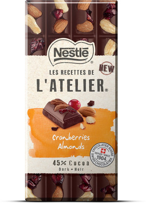 

Nestle Les Recettes de l'Atelier Dark Cranberries Almonds Bars(195 g)