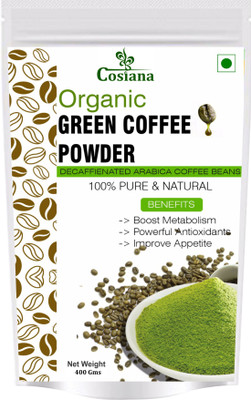 

cosiana Organic Green Coffee beans Powder for Weight Management 400 GM Instant Coffee 400 g