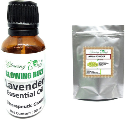 

Glowing Buzz Combo of lavender essential oil and amla powder 100 grams(Set of 2)