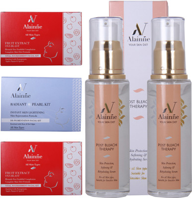

Alainne Post Bleach & Facial Kit Combo pack(Set of 5)