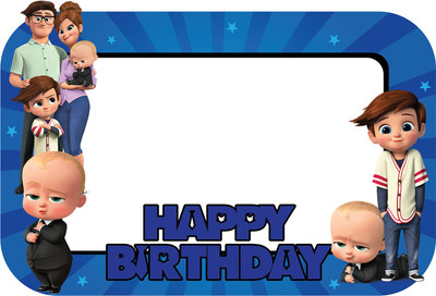 

PARTY PROPZ Multicolor Boss Baby Theme (Cut Out Photo Frame) - 1 ml