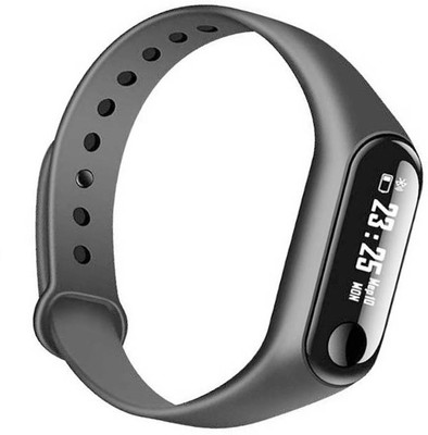 

LIFEMUSIC Sensor Fitness Band Smart Black Wristband Color Screen Wristbands Fitness Band(Black, Pack of 1)