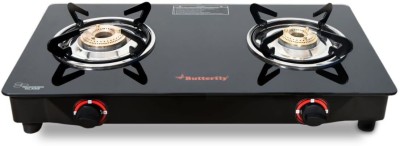 Butterfly Rapid 2 Burner Glass Manual Gas Stove(2 Burners)