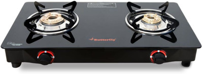 Butterfly Rapid Glass Manual Gas Stove(2 Burners)