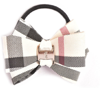 

Trinklets Burberry Print Cream Hair Tie Rubber Band(White)
