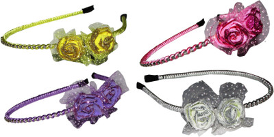 

CLOSE Combo of Multi Color Floral Hairbands Hair Band(Multicolor)