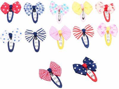 

xldreams 12 Imported Kids hair snap clip Hair Clip(Multicolor)
