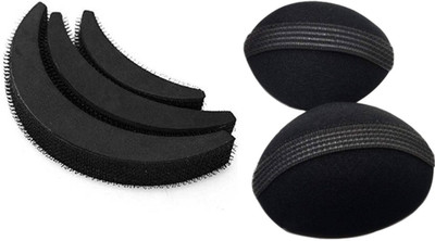 

sbe 2Pcs Of Hair Bump It Up + 3 Sizes Hair Styling Clip Stick Bun Maker Volume Base Braid Styling Insert Pad Tool Hair Clip(Black)