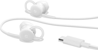 Google Pixel USB-C Earbuds Wired Headset(White, In the Ear)