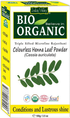 

Indus Valley Bio Organic 100% Pure Colourless Henna Leaf Powder(100 g)