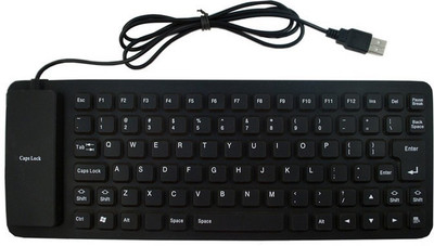 

ROQ FOLDABLE Wired USB Gaming Keyboard(Black)