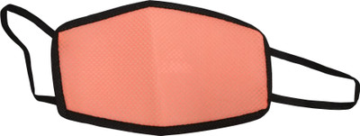 

De-Ultimate Orange Color Anti Pollution Face Mask Covers Mouth and Nose for Boys and Girls UF0006 Mask and Respirator