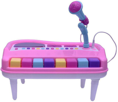 

munchkin land Electronic Organ Piano Keyboard with Unique Michrophone for Kids(Multicolor)