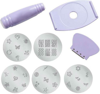

Zahuu Nail Art Tools Nail Stamping Kit(Purple)