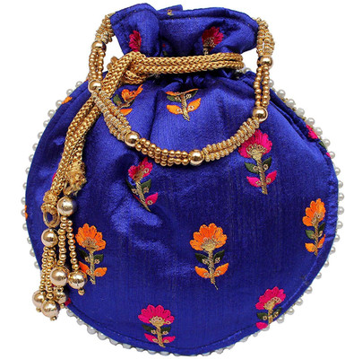 

waymore embroidery Potli For women Potli(Blue)