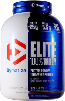 

Dymatize Elite Whey 5 Lbs Whey Protein(2.3 kg, Rich Chocolate)