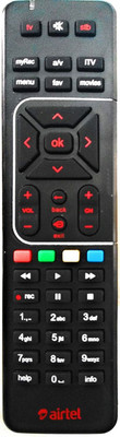 

Airtel Universal Premium Quality HD Recording Remote Controller(Black)
