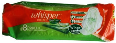

Whisper Choice Aloe Vera Freshness 7 Pads Sanitary Pad(Pack of 7)