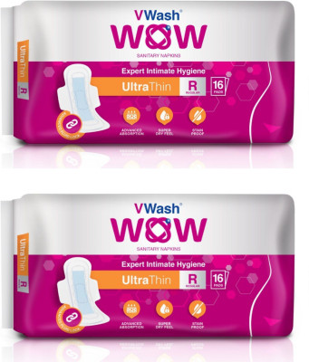 

V Wash Wow Sanitary Napkins Ultra Thin Regular Sanitary Pad