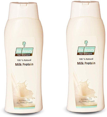 

BioBeauty milk protein shampoo for Nourishment of Damaged Hair and Daily Use pack of 2(300 ml)
