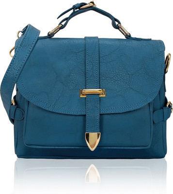 

Kleio Women Casual Blue PU Sling Bag