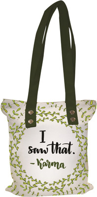 

Astara Women Evening/Party, Casual, Formal Green Canvas Tote