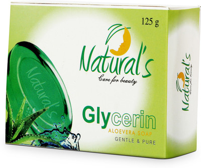 Natural's Care for Beauty Glycerin Alovera Soap(600 g, Pack of 4)