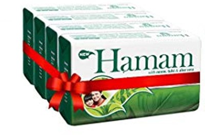 HAMAM Soap Bar 150gm ( Pack of 4 )(4 x 125 g)