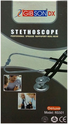 

Gibson RS-501 DUAL HEAD PROFESSIONAL SPRAGUE RAPPAPORT STETHOSCOPE ACOUSTIC Stethoscope(Black)