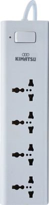 

Kimatsu Spike Guard 4+1 power strip with master switch and inbuilt MOV technology to protect against voltage fluctuations 4 Socket Surge Protector(White)