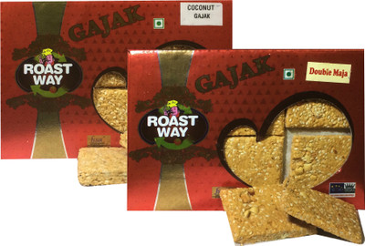 

Roast Way Roasted Coconut and Double Mazza Gajak (2X200 gram)(0.4 kg, Box)