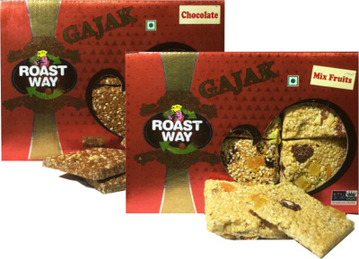 

Roast Way Roasted Chocolate and Mix Fruits Gajak (2X200 gram)(0.4 kg, Box)