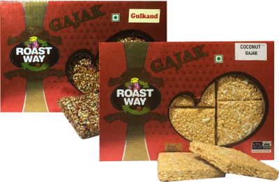 

Roast Way Roasted Gulkand and Coconut Gajak (2X200 gram)(0.4 kg, Box)