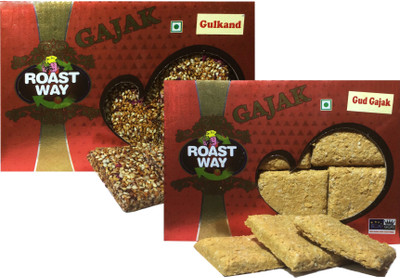 

Roast Way Roasted Gulkand and Gud Gajak (4X200 gram)(0.8 kg, Box)