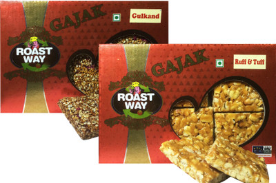 

Roast Way Roasted Gulkand and Ruff & Tuff Gajak (2X200 gram)(0.4 kg, Box)