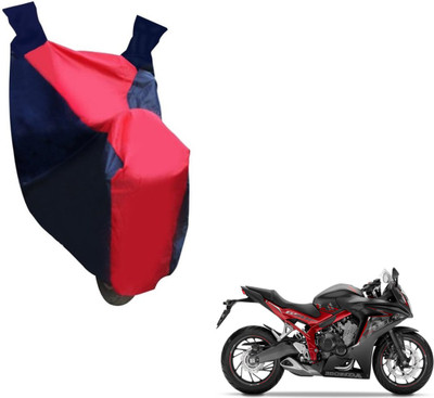 NIKS Two Wheeler Cover for Honda(CBR 650F, Black, Red)